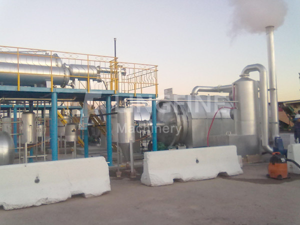 Used Rubber Recycling Pyrolysis Plant